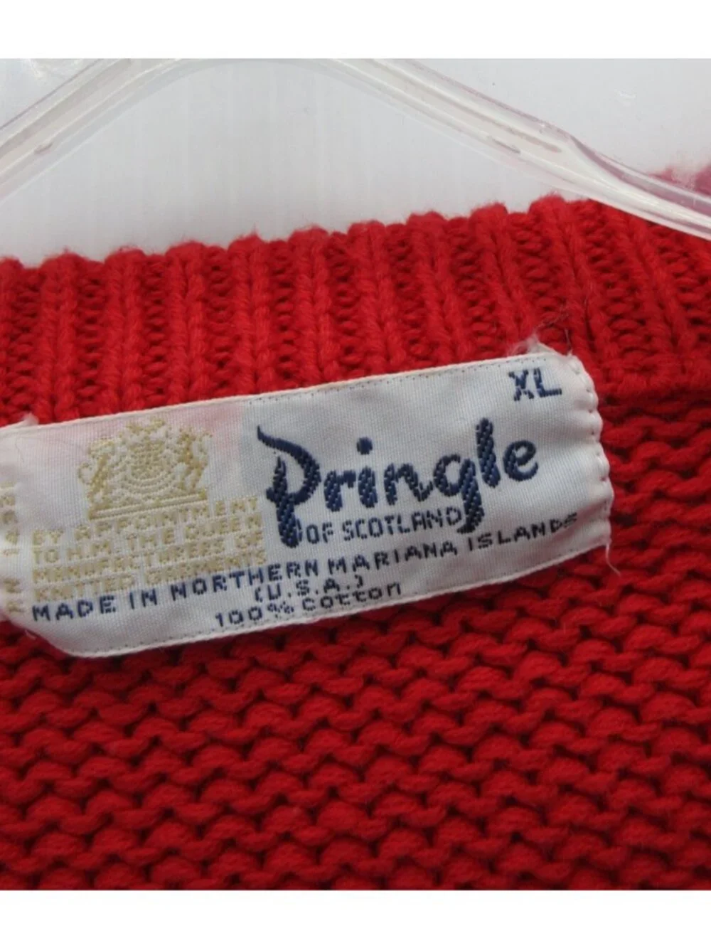 VINTAGE Pringle of Scotland Sweater XL Mallard Duck Pullover Chunky Knit